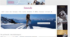 Desktop Screenshot of braut.de